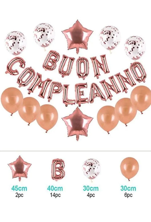 Composizione Palloncini Buon Compleanno