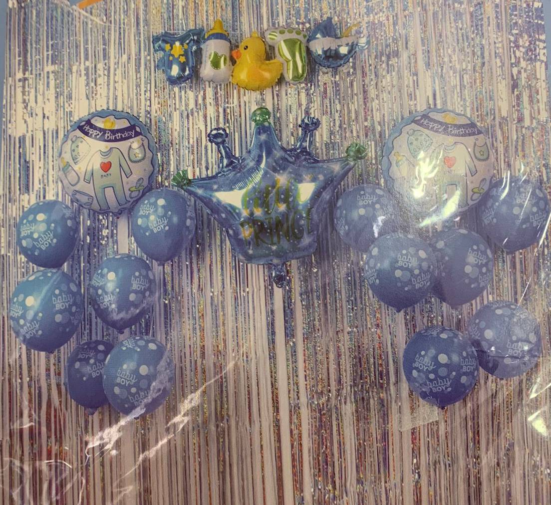Set Palloncini Happy Birthday Baby Boy