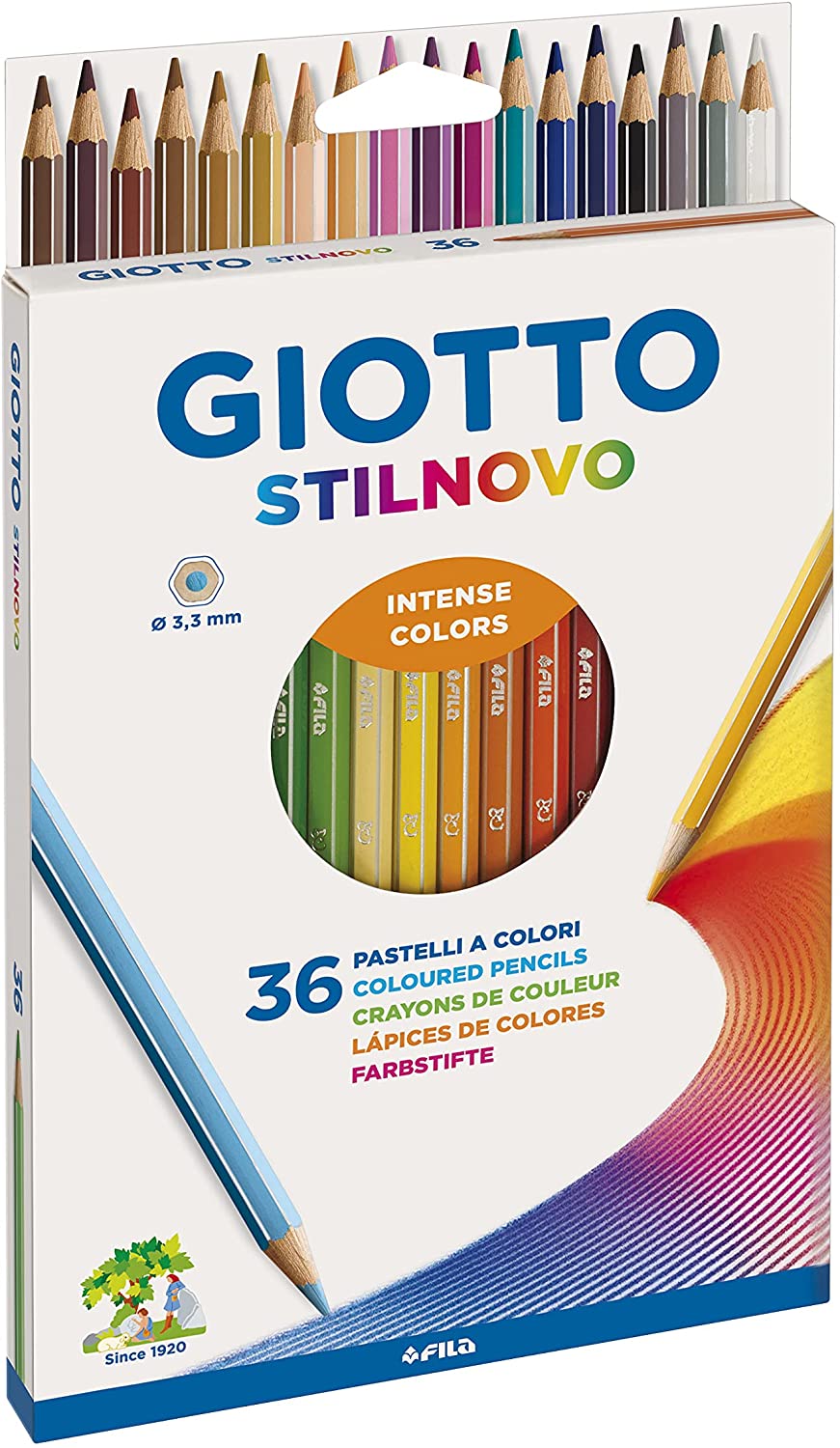 Giotto Stilnovo Pastelli Matite Colorate Scatola Da 36pz