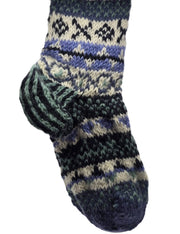 Calza Epifania In Lana Denim