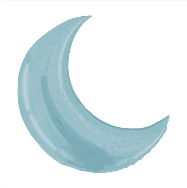 Palloncino Metalfoil Azzurro Luna Sagomata 36" 91cm