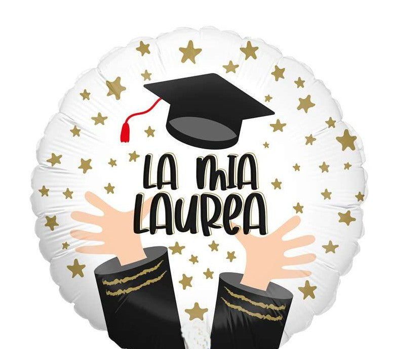 Palloncino Metalfoil La Mia Laurea 18" 46cm