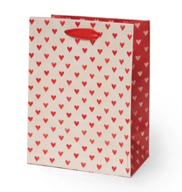 Busta Regalo San Valentino Cuoricini Rossi