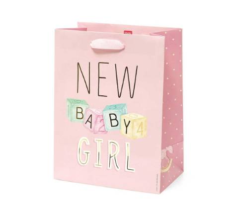 Busta Regalo Nascita Rosa New Baby Girl