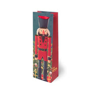 Busta Sacchetto Natale Schiaccianoci Per Bottiglie 12x36x8,5cm