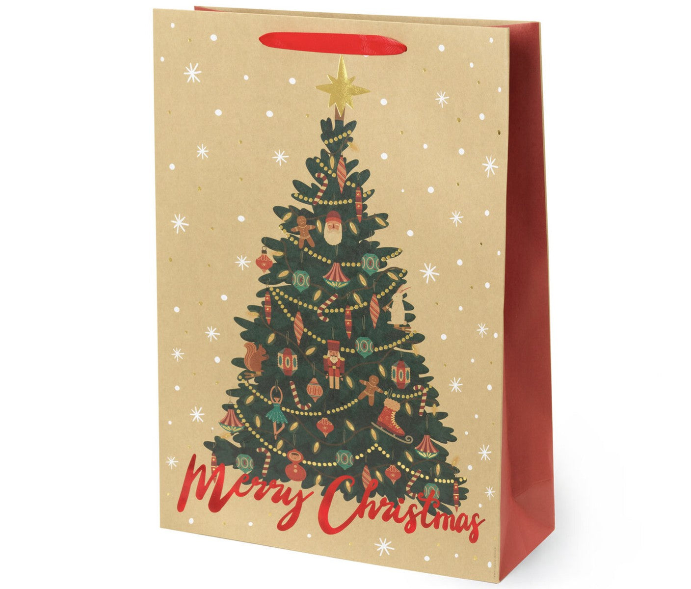 Busta Sacchetto Regalo Albero Di Natale Legami XL 26,5x32,5x11,5cm