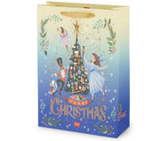Busta Sacchetto Regalo Albero Di Natale Personaggi Legami XL 31x43x11,5cm