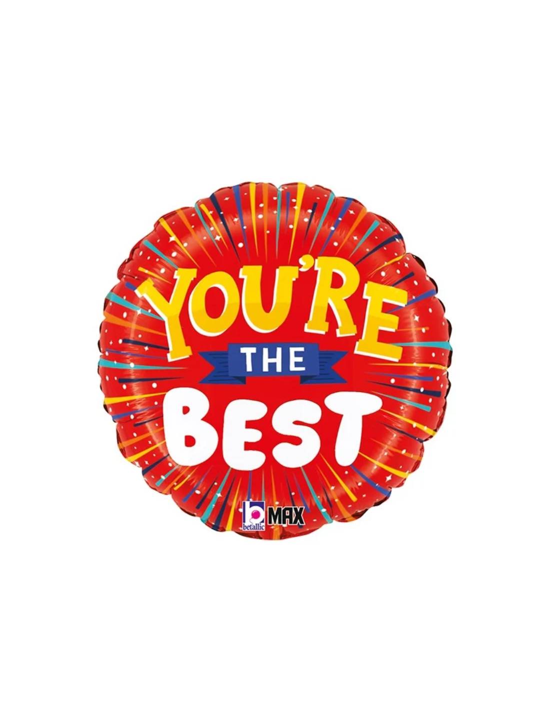 Palloncino Mylar Rotondo You're The Best 18''