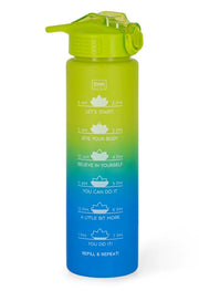 Borraccia Infrangibile Motivazionale Verde E Blu Legami