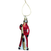 Addobbo Albero Di Natale Sciatrice In Vetro Goldbergh