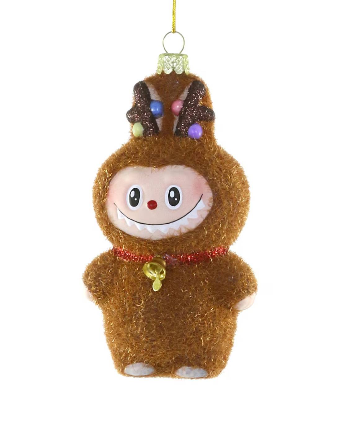 Addobbo Albero Di Natale In Vetro Labubu Renna 11cm