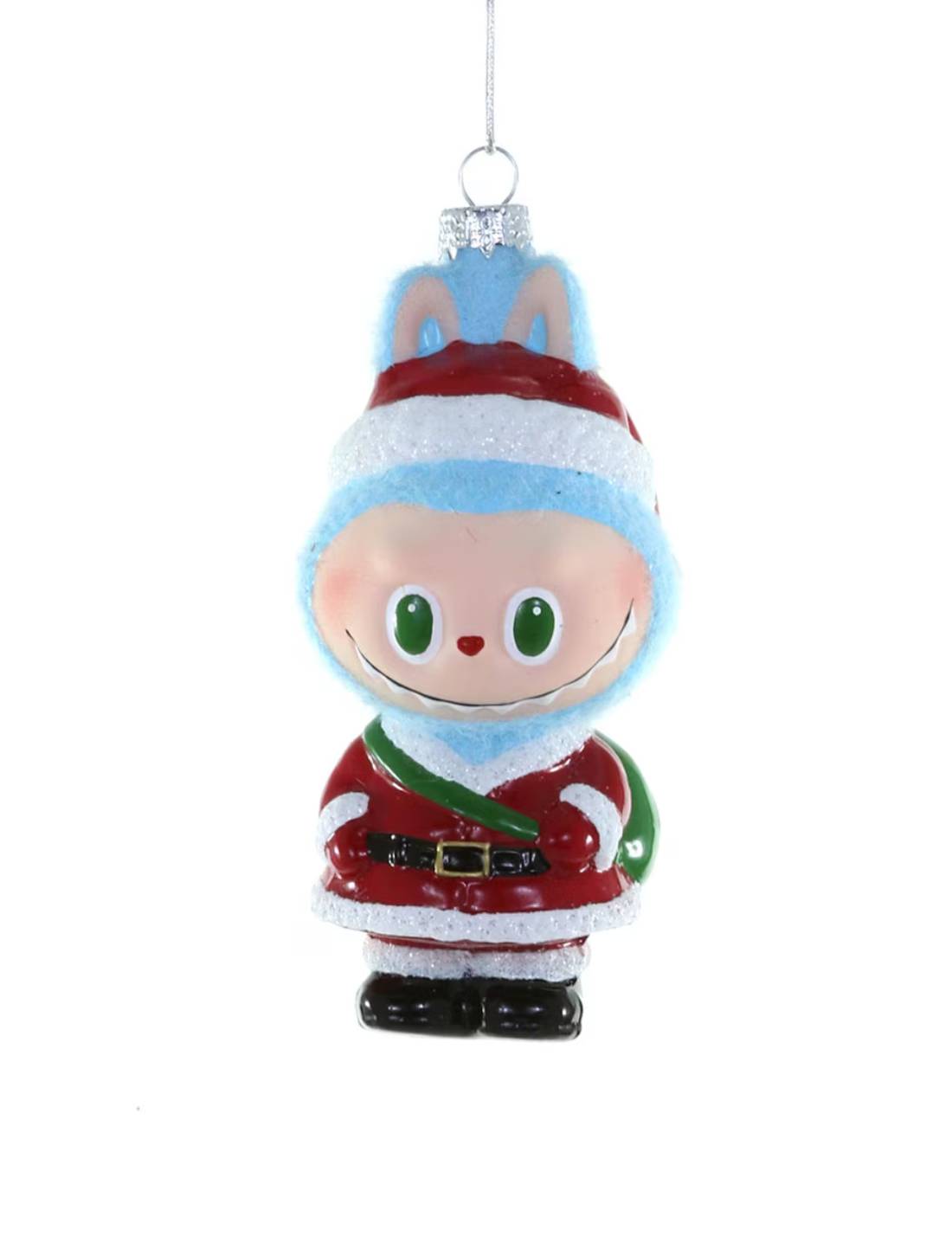 Addobbo Albero Di Natale In Vetro Labubu Babbo Natale 12cm