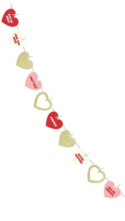 Festone Con Clip Sweet Love Sorpresa San Valentino
