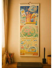 Calendario Da Parete Spiralato 2026 Goccioline 45cm