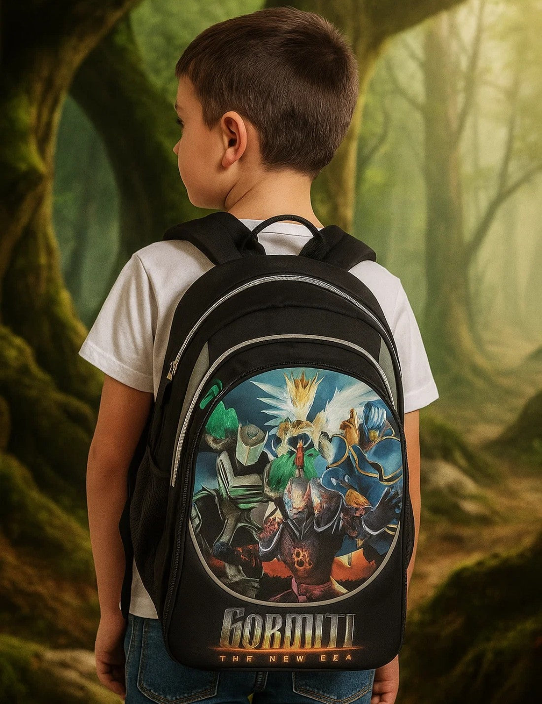 Zaino Scuola Round Intercambiabile Gormiti The New Era