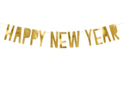 Banner Happy New Year Oro A Specchio Kit Fai Da Te