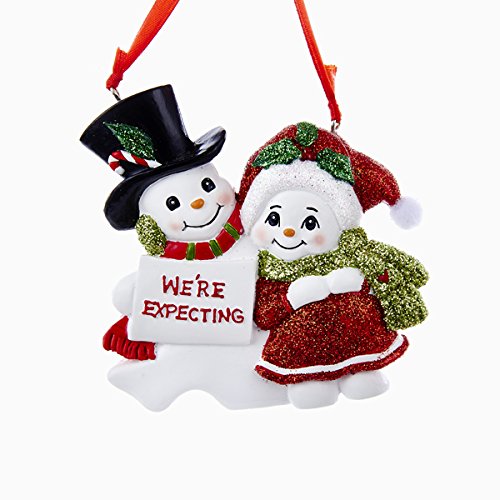 Addobbo Albero Di Natale Pupazzi Di Neve Incinta Personalizzabile