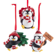 Addobbo Albero Di Natale Pinguino Vestito Prodotto Assortito