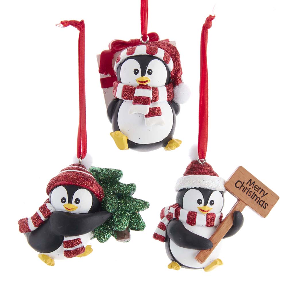 Addobbo Albero Di Natale Pinguino Vestito Prodotto Assortito