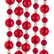Addobbo Albero Di Natale Ghirlanda Collana Rossa e Bianca
