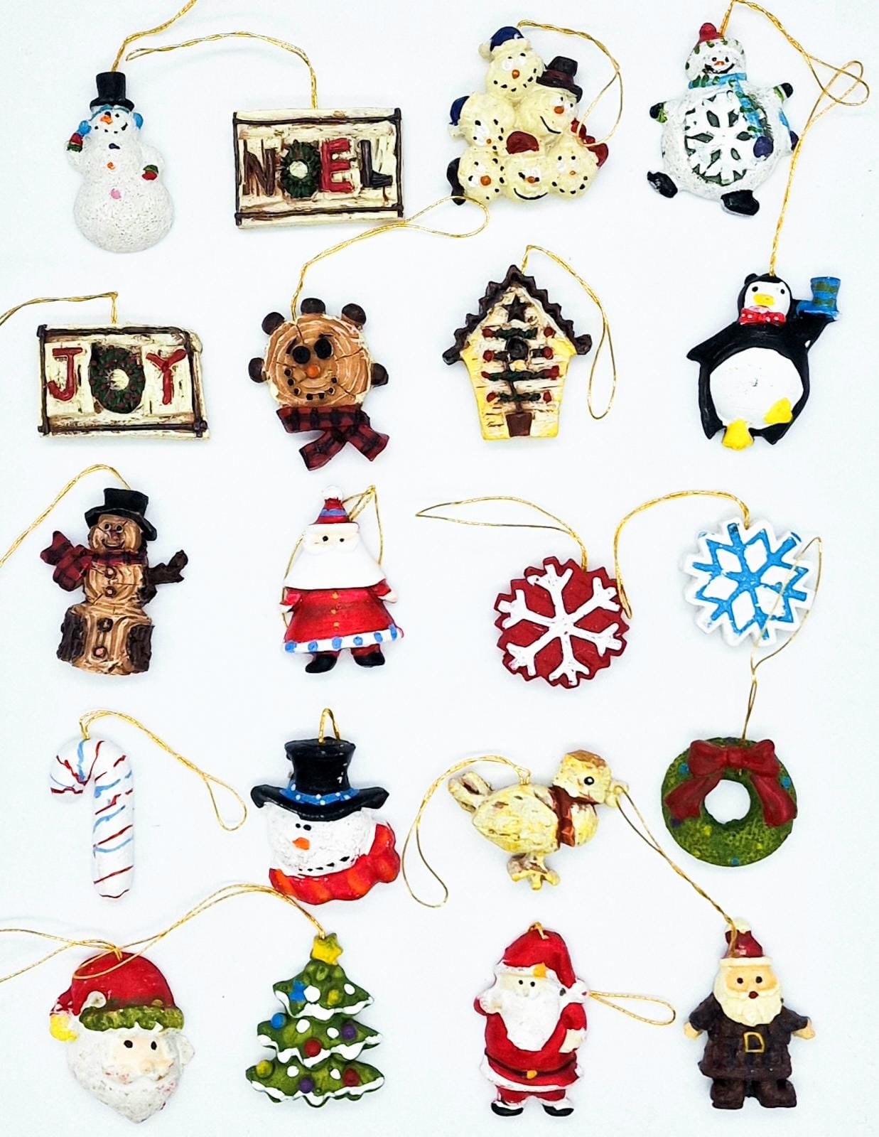 Addobbo Albero Natale Personaggi Natalizi Assortiti 12 Pz. 3Cm