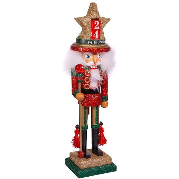 Soldatino Schiaccianoci Di Natale Con Calendario Dell'Avvento