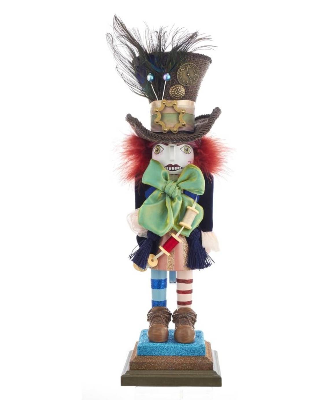 Addobbo Di Natale Disney Schiaccianoci Cappellaio Matto In Legno 46cm