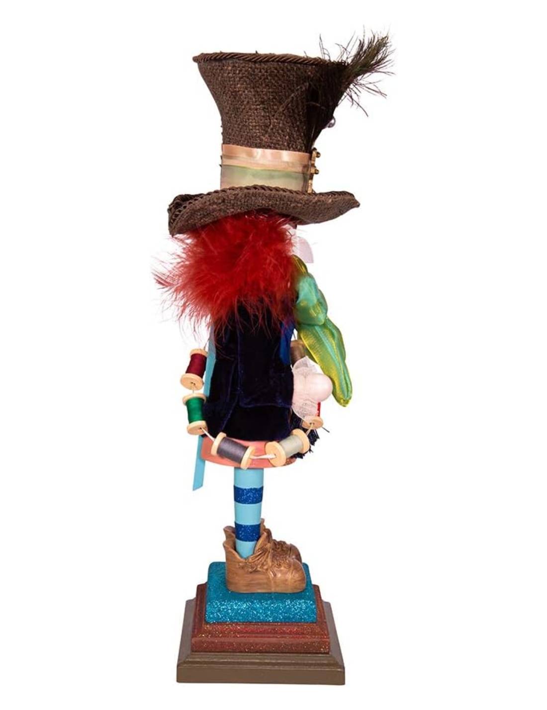 Addobbo Di Natale Disney Schiaccianoci Cappellaio Matto In Legno 46cm