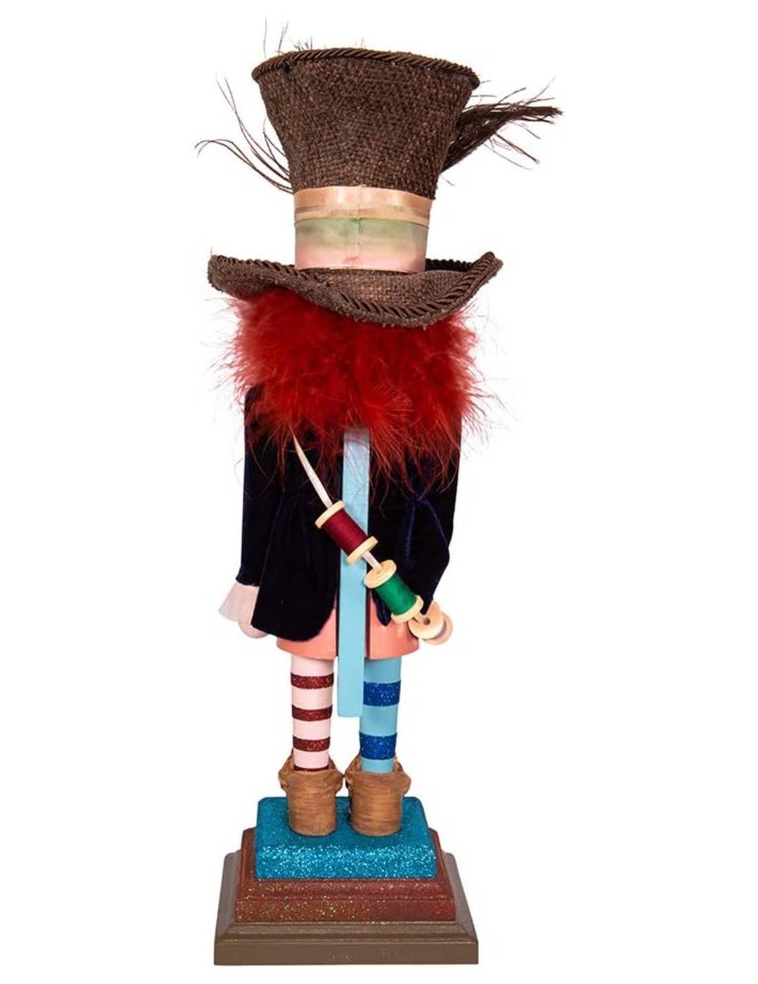 Addobbo Di Natale Disney Schiaccianoci Cappellaio Matto In Legno 46cm