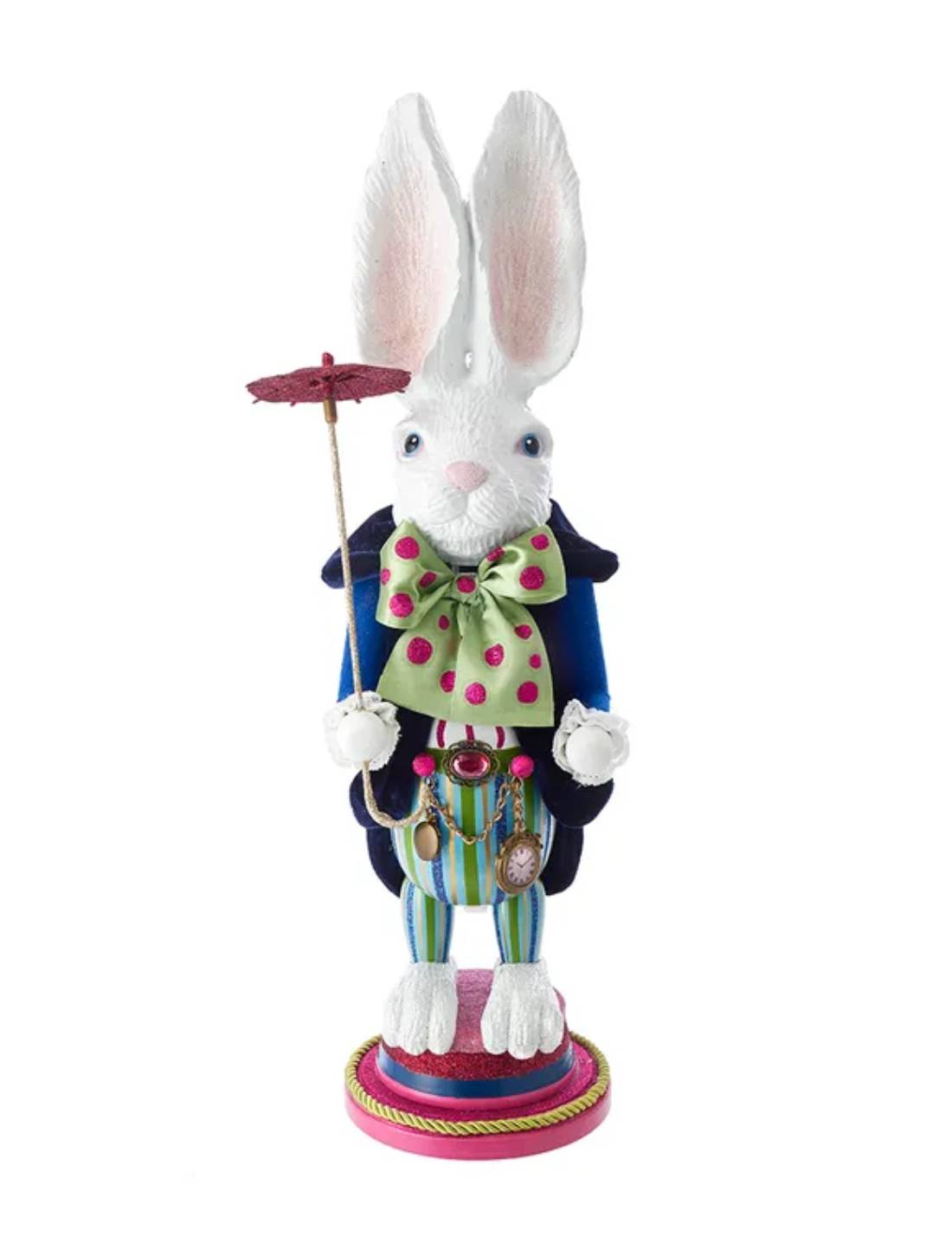 Addobbo Di Natale Disney Schiaccianoci Bianconiglio In Legno 46cm
