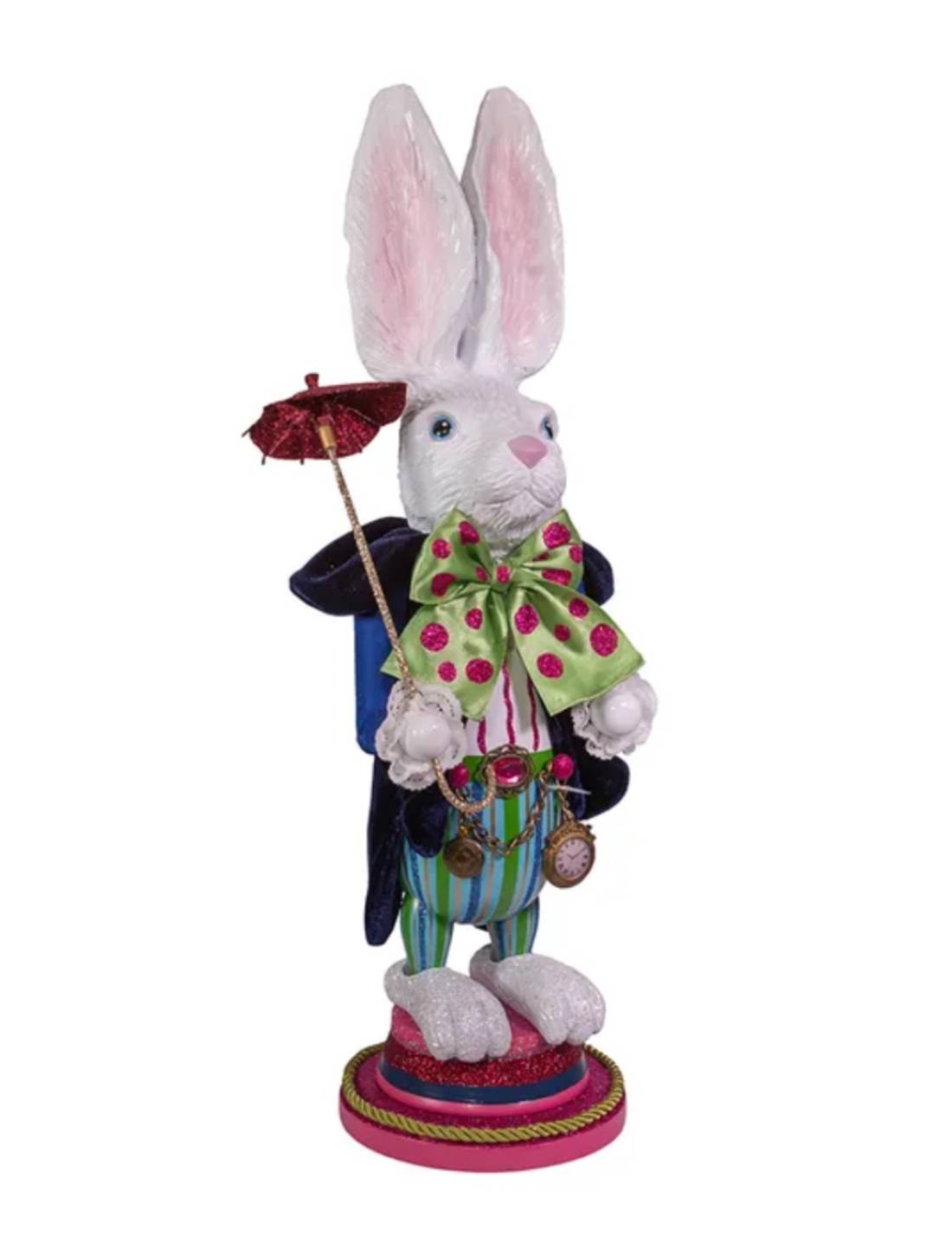 Addobbo Di Natale Disney Schiaccianoci Bianconiglio In Legno 46cm