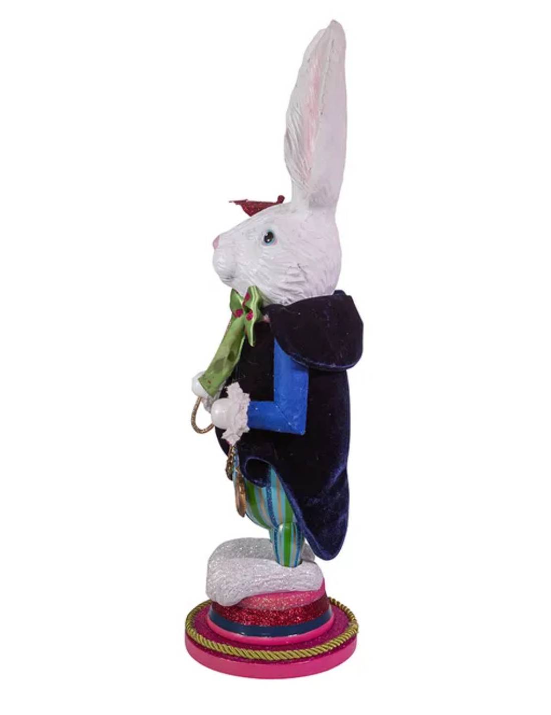 Addobbo Di Natale Disney Schiaccianoci Bianconiglio In Legno 46cm