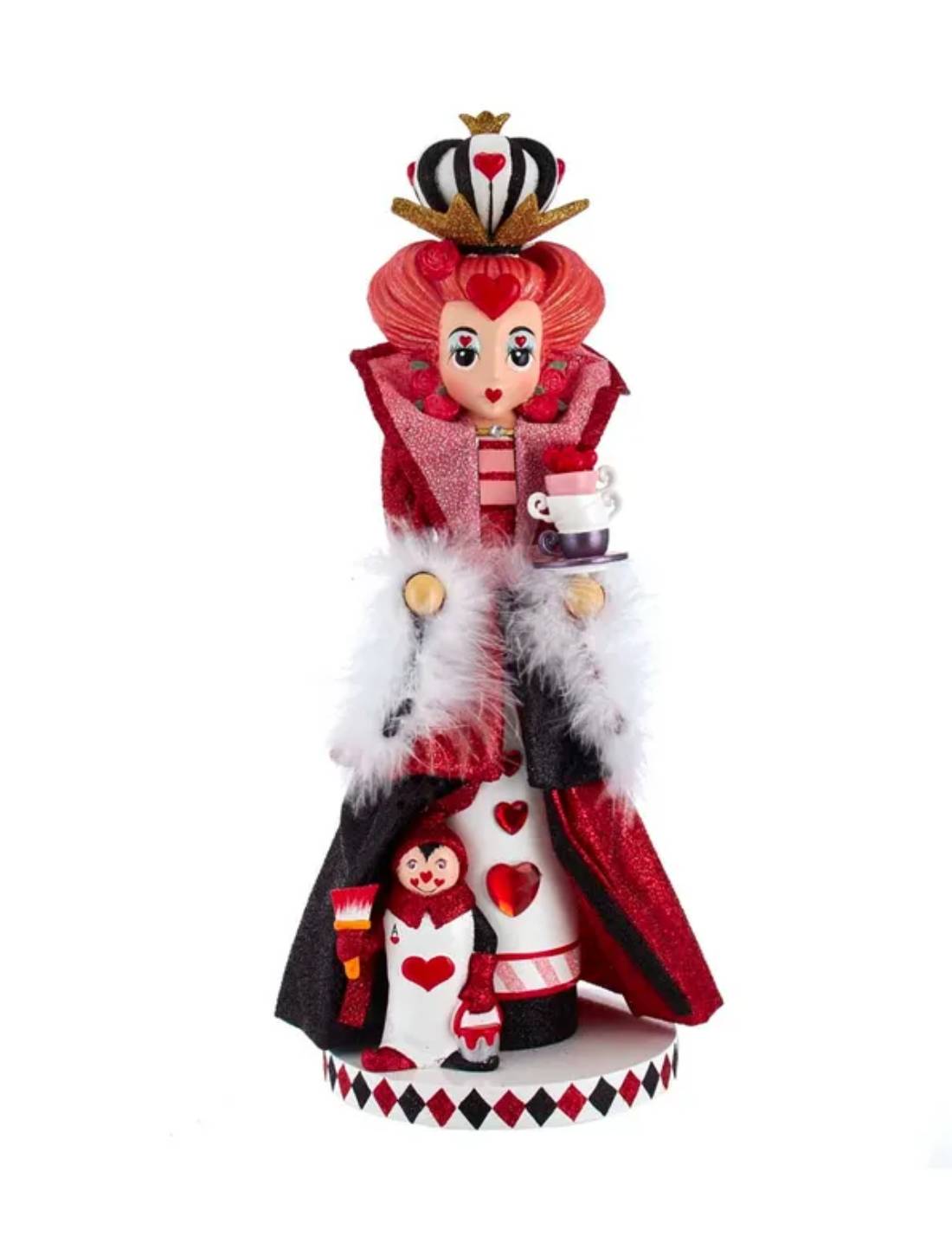 Addobbo Di Natale Disney Schiaccianoci Regina Di Cuori In Legno 44,4cm