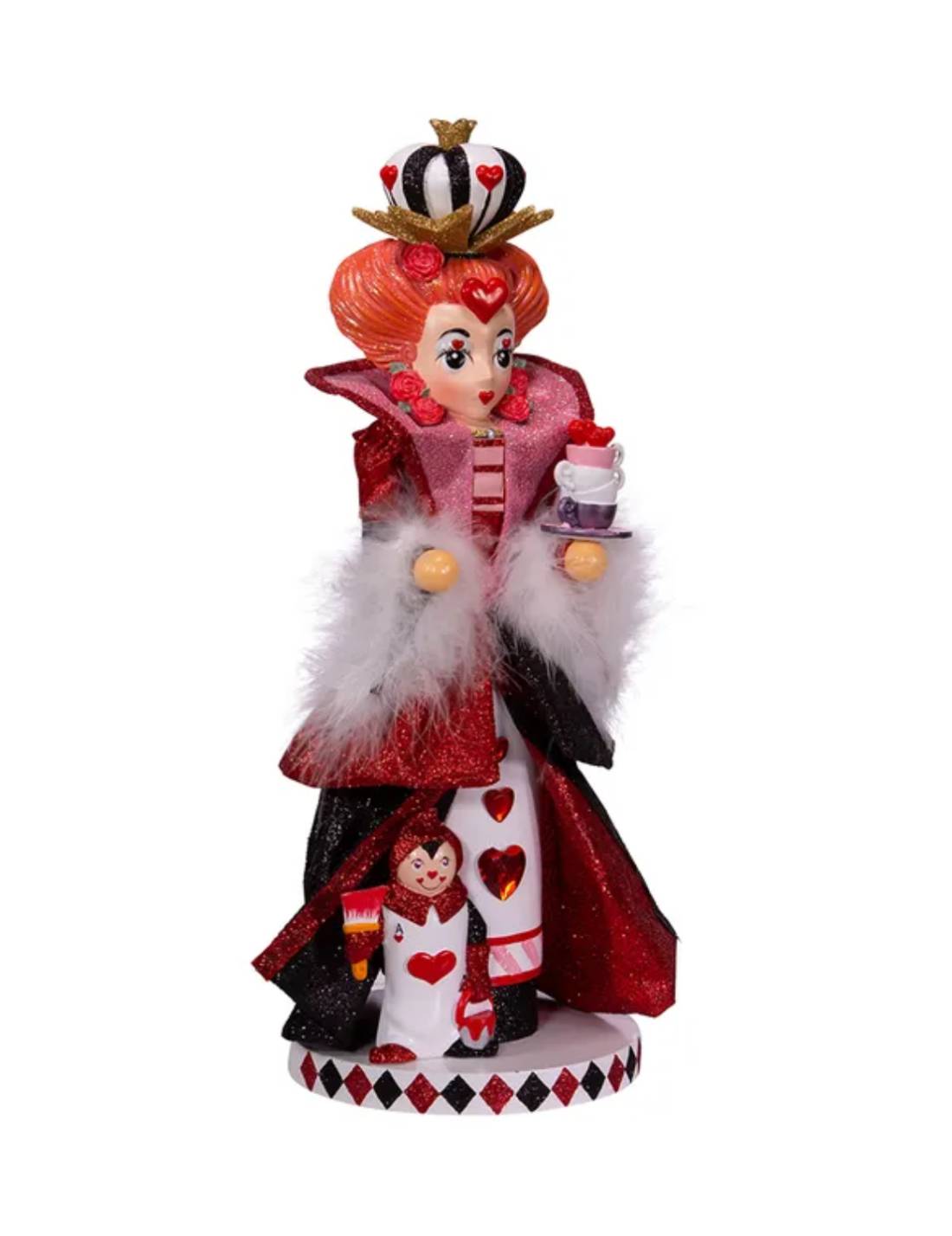 Addobbo Di Natale Disney Schiaccianoci Regina Di Cuori In Legno 44,4cm