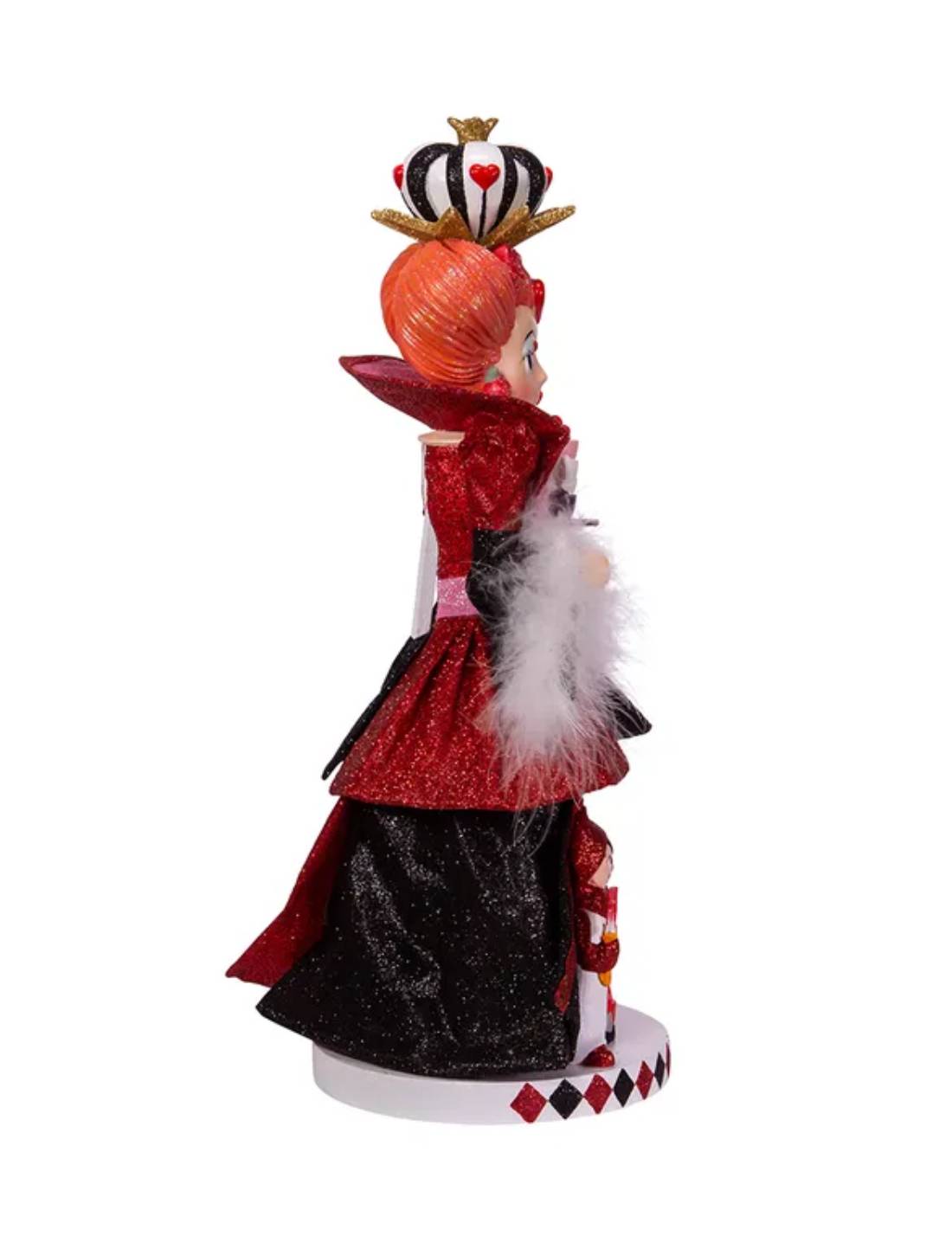 Addobbo Di Natale Disney Schiaccianoci Regina Di Cuori In Legno 44,4cm