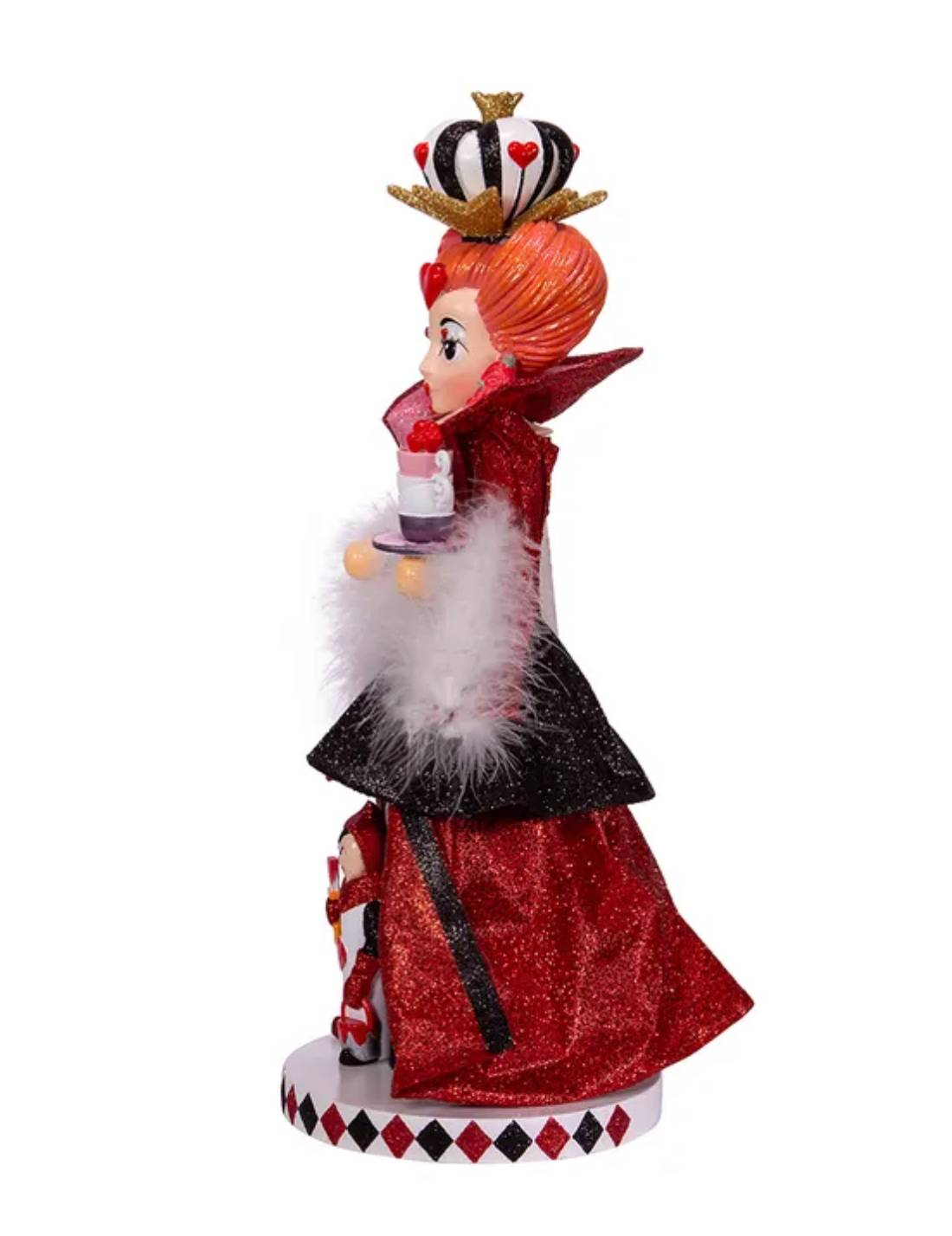 Addobbo Di Natale Disney Schiaccianoci Regina Di Cuori In Legno 44,4cm
