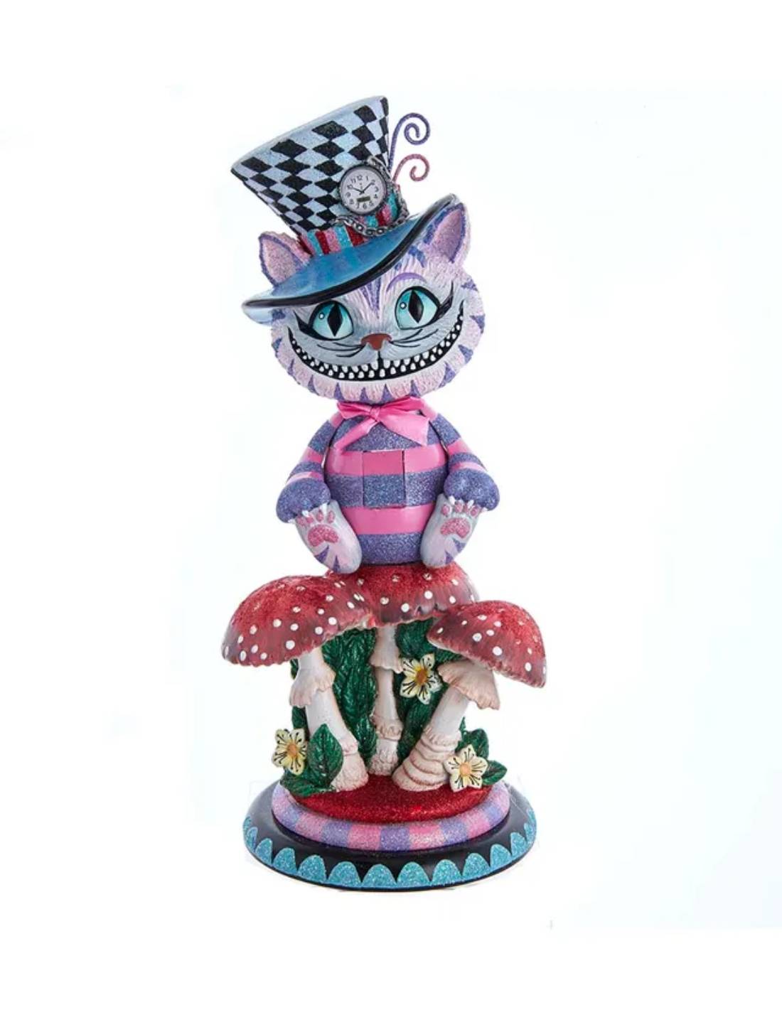 Addobbo Di Natale Disney Schiaccianoci Stregatto In Legno 38cm