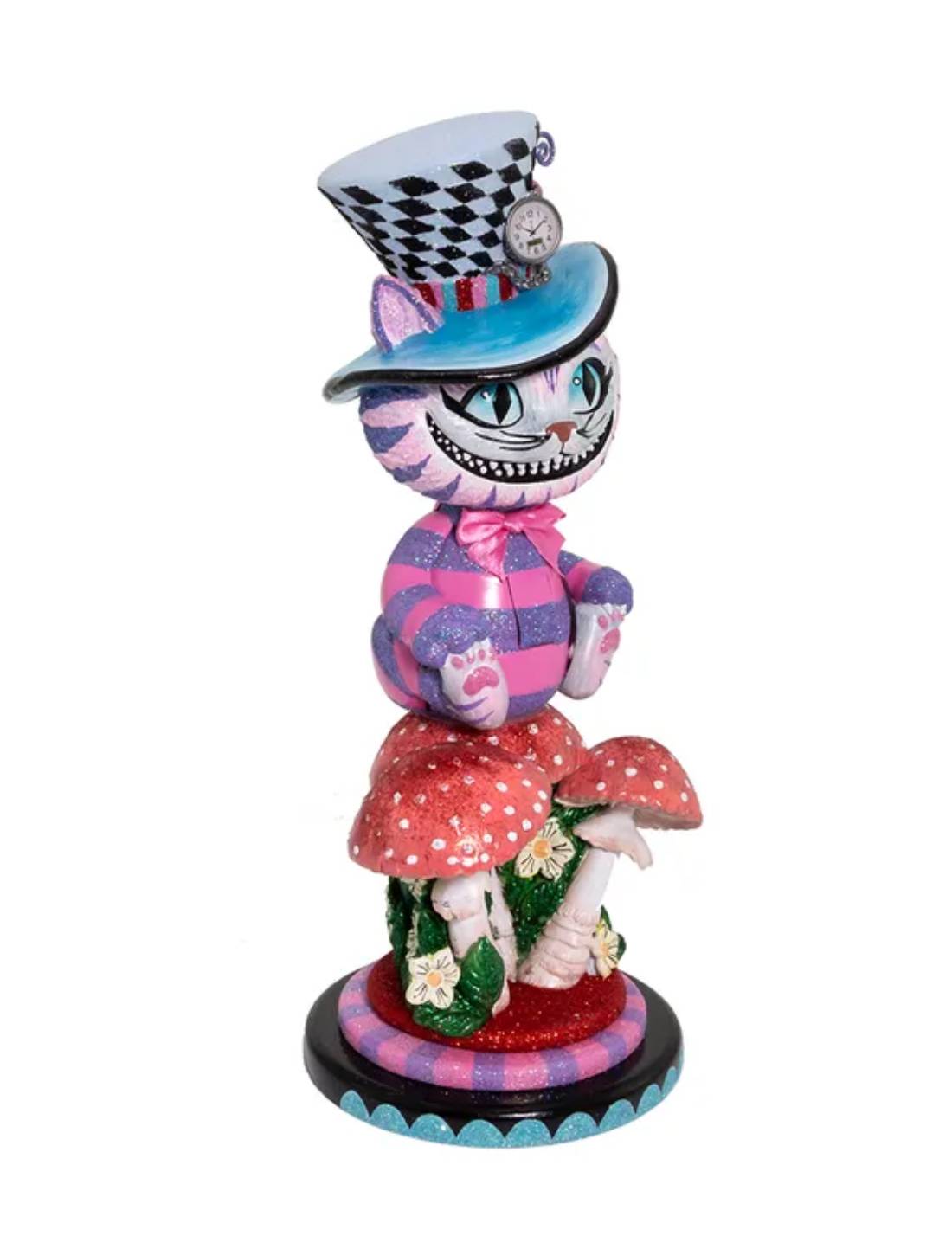 Addobbo Di Natale Disney Schiaccianoci Stregatto In Legno 38cm