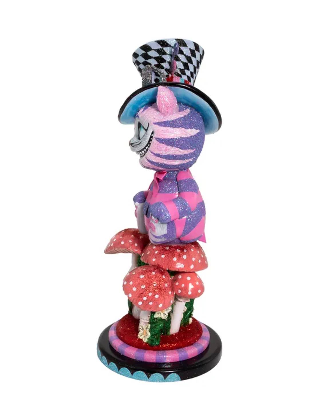 Addobbo Di Natale Disney Schiaccianoci Stregatto In Legno 38cm
