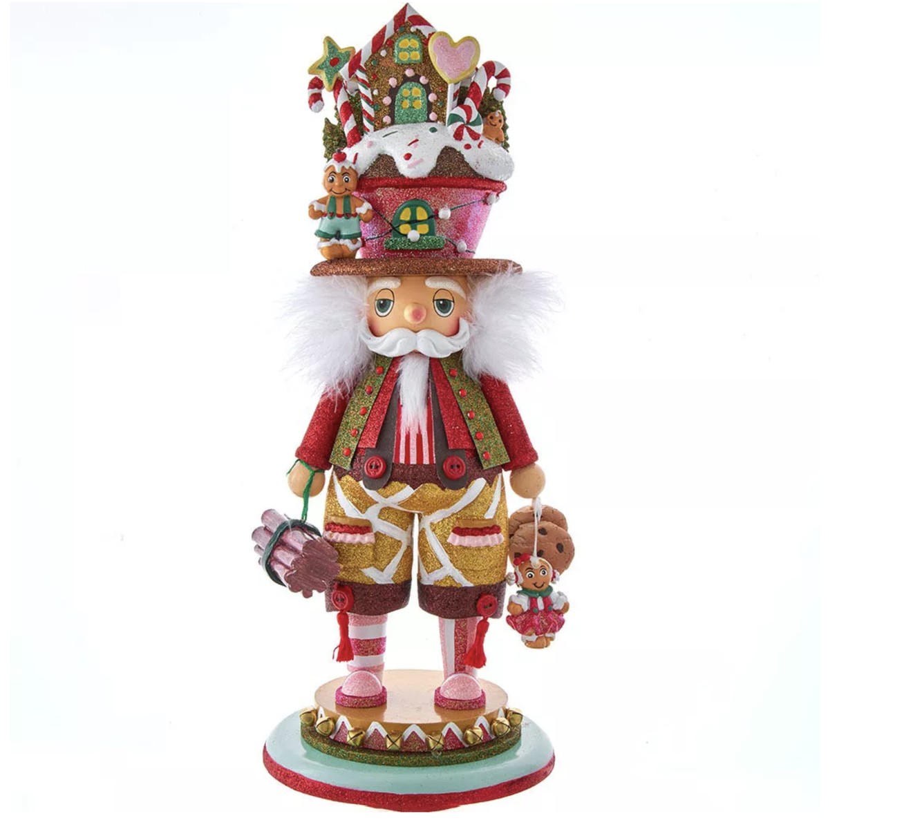 Addobbo Natale Schiaccianoci 46cm Edizione Limitata Gingerbread Led House