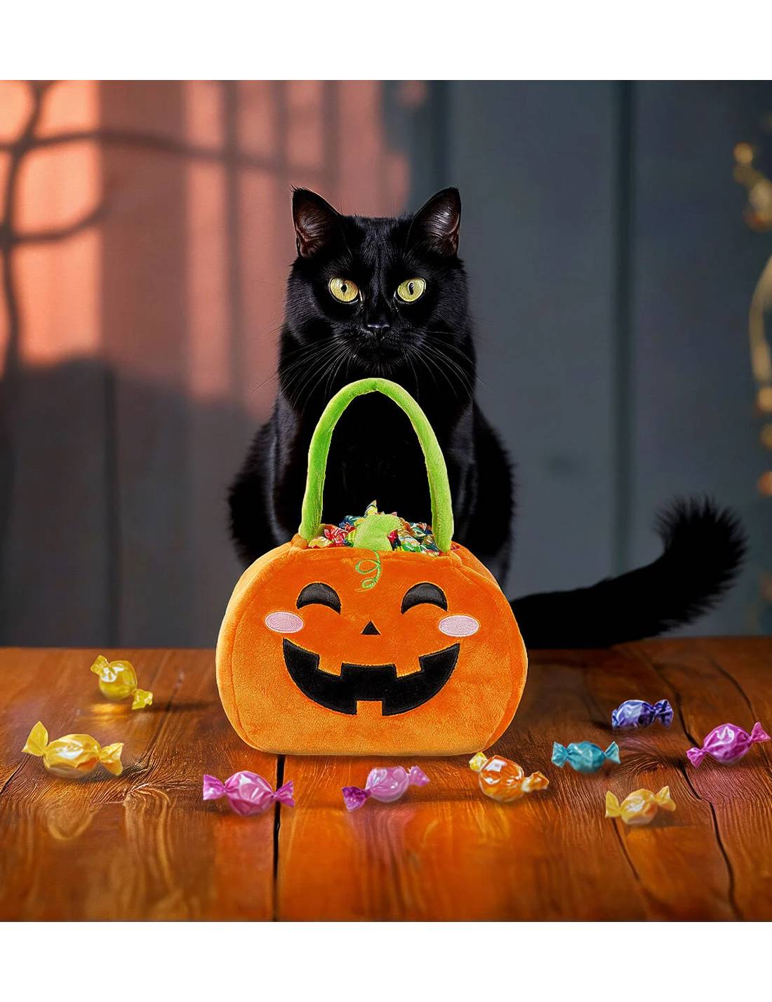 Accessorio Di Halloween Borsa Dolcetto O Scherzetto Zucca