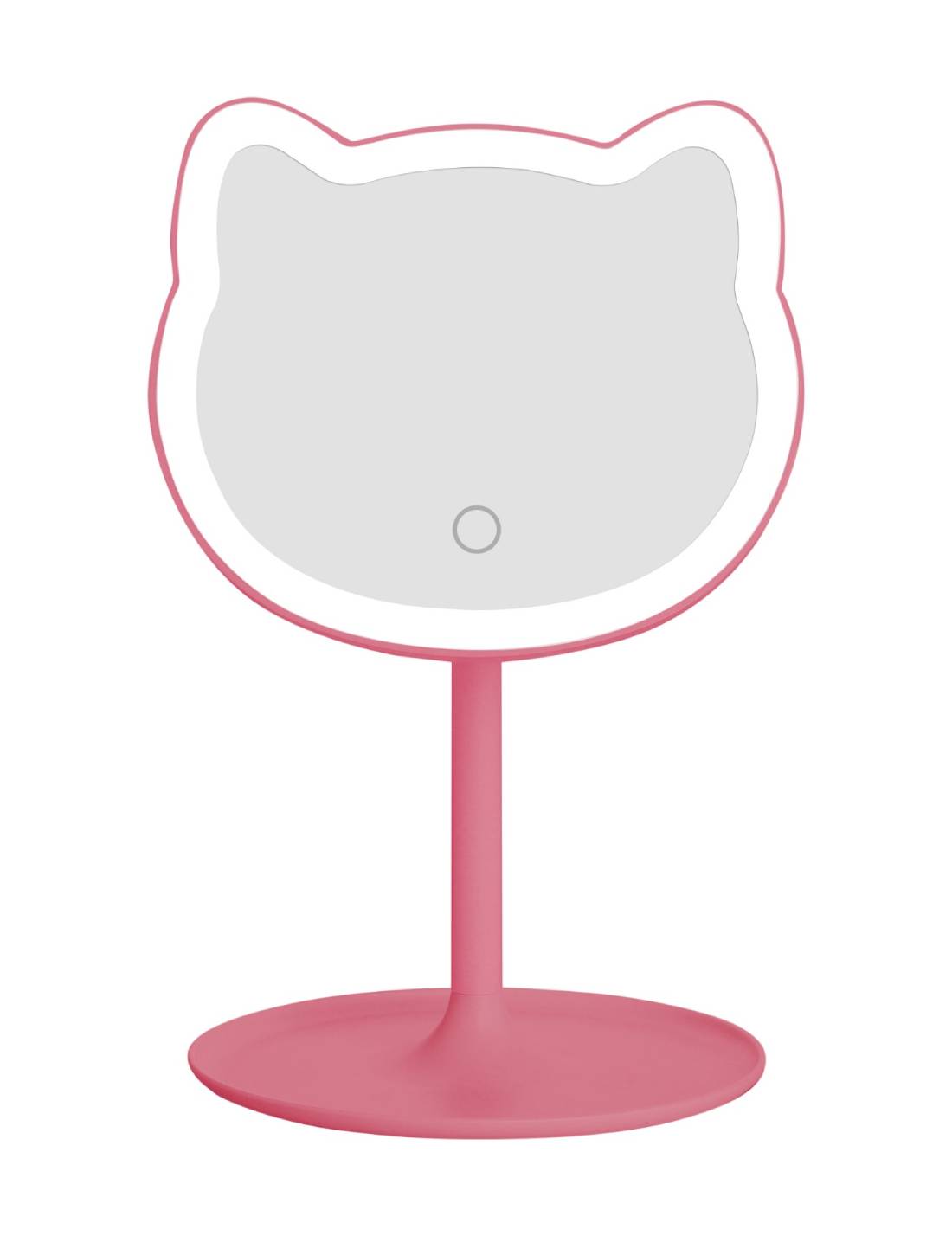 Specchio Da Trucco LED Gattino Rosa 29cm