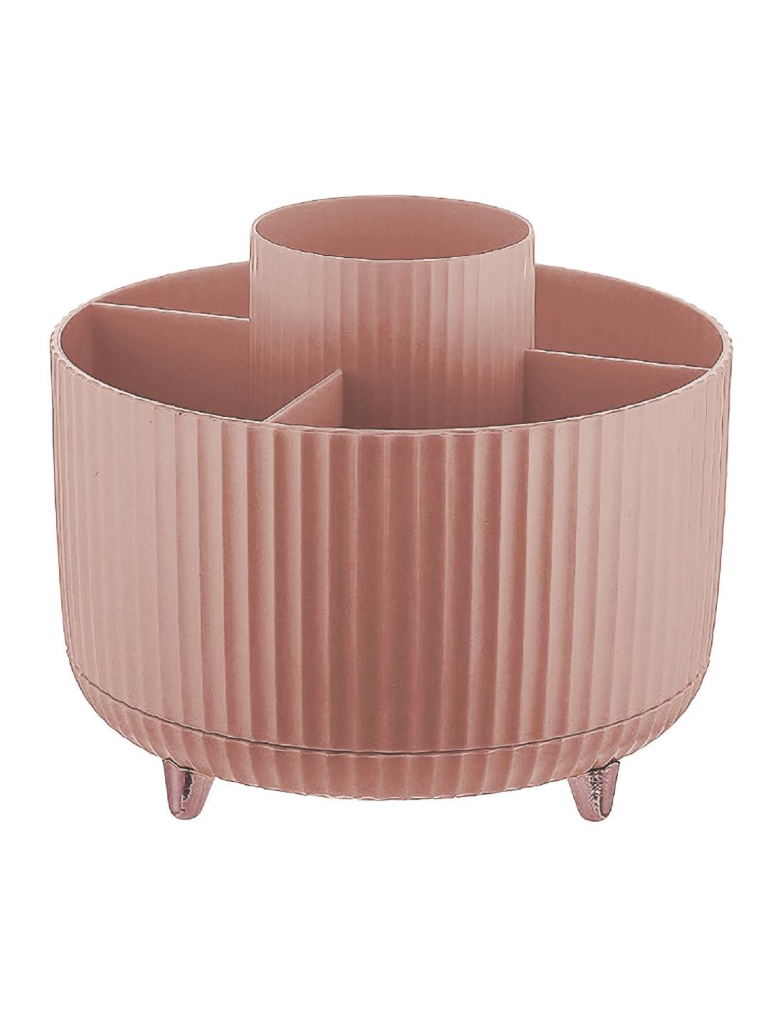 Organizer Portatrucchi Con Base Rotante Rosa