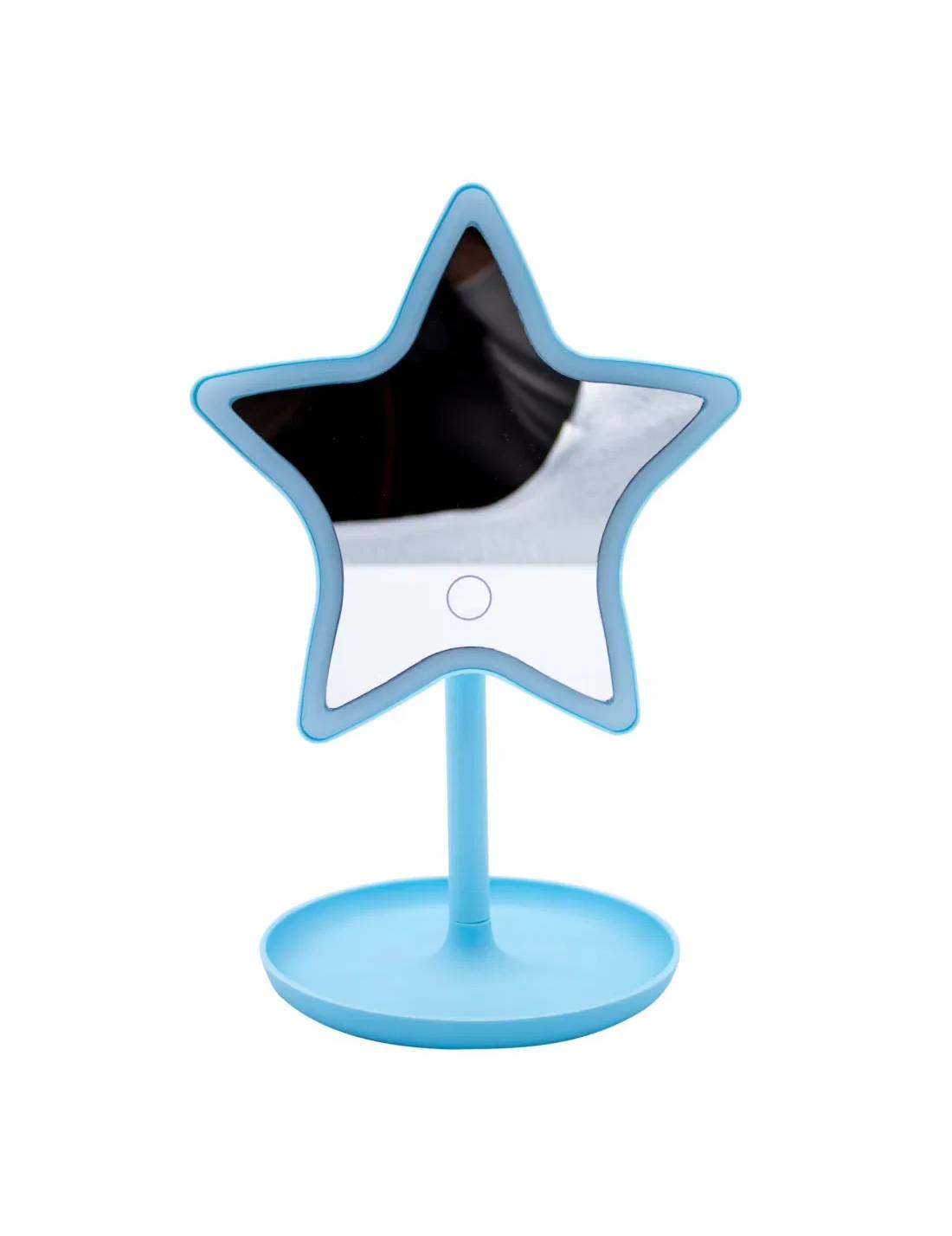 Specchio Da Trucco LED Stella Azzurra 26cm