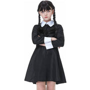 Costume Halloween Bambina Mercoledì Addamms
