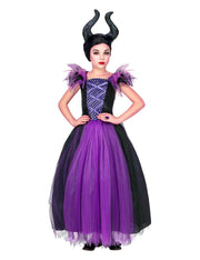 Costume Di Halloween Bambina Vestito Maleficent