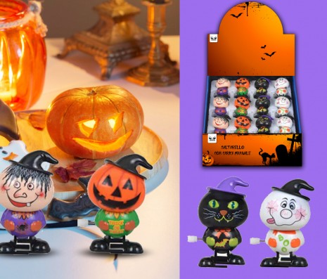Saltarello Con Carica Manuale A Molla Assortito Ornamento Halloween