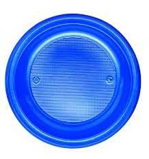 Piatti Di Plastica Fondi Blu Set 30Pz.
