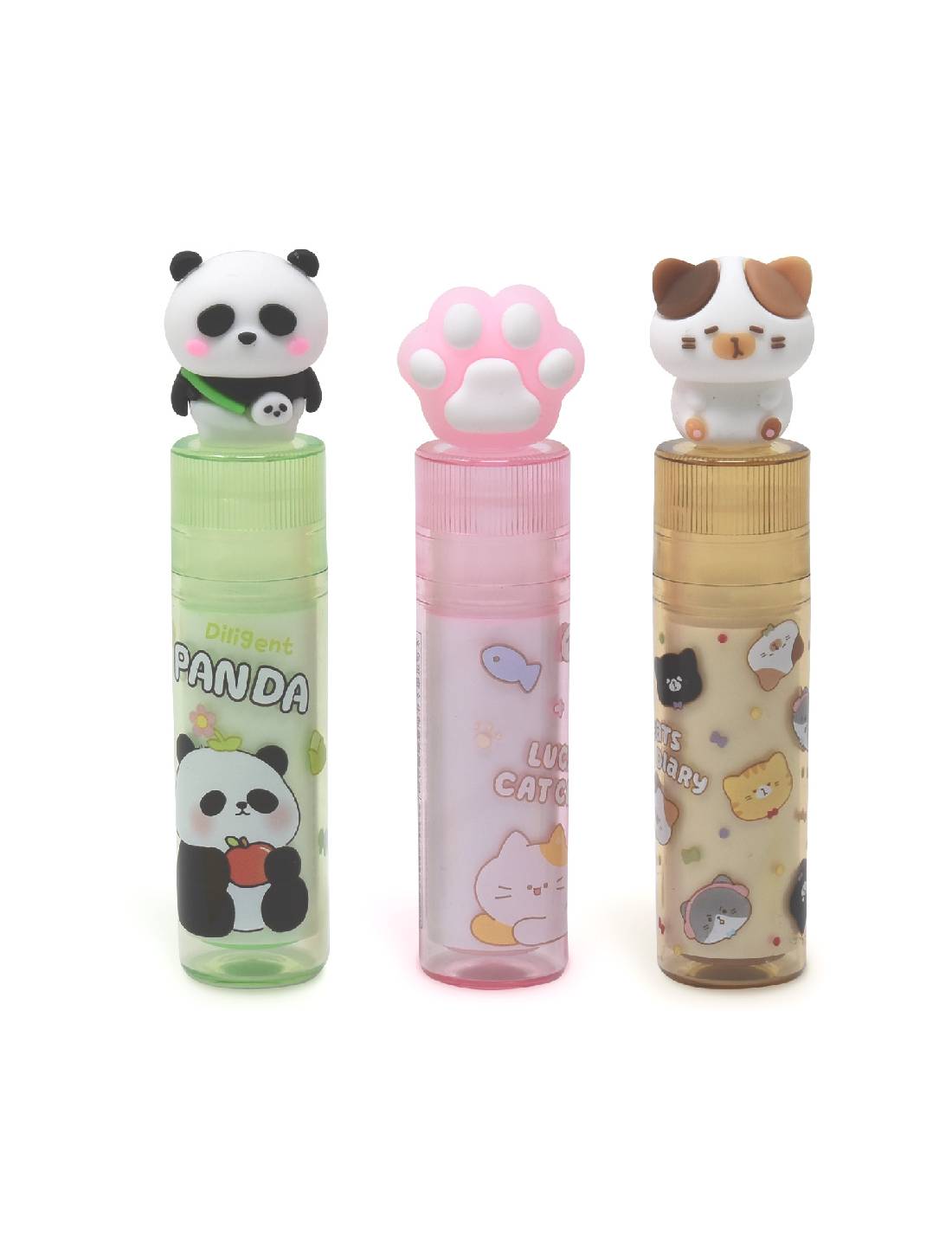 Gomma Stick Colorata Panda E Gatto - Prodotto Assortito