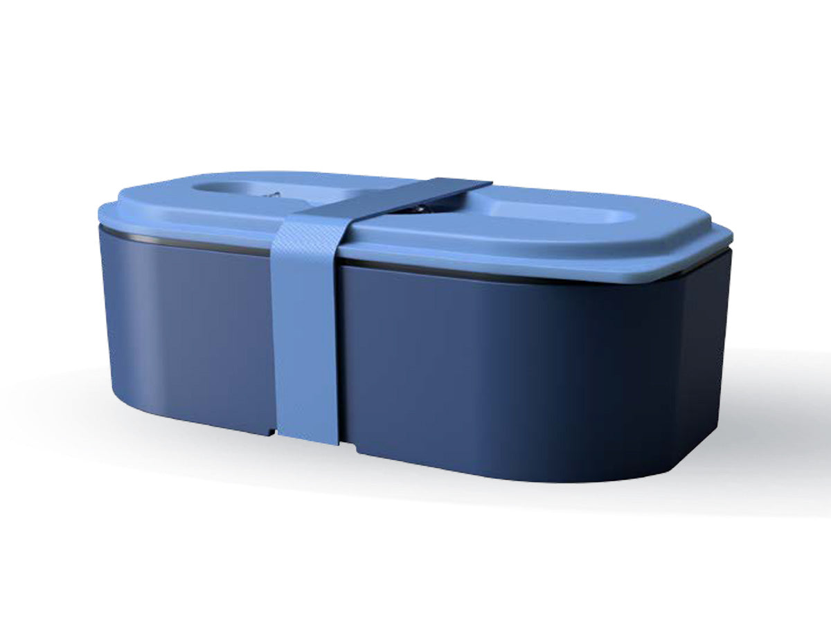 Porta Pranzo Lunch Box I-Total Con Elastico Blu